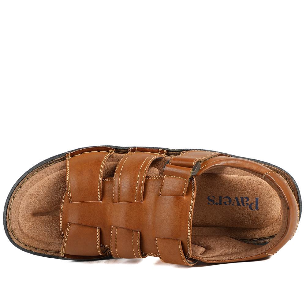 Leather Buckle Fastening Sandals - AATRA43007 / 328 941 - Tan - Image 5