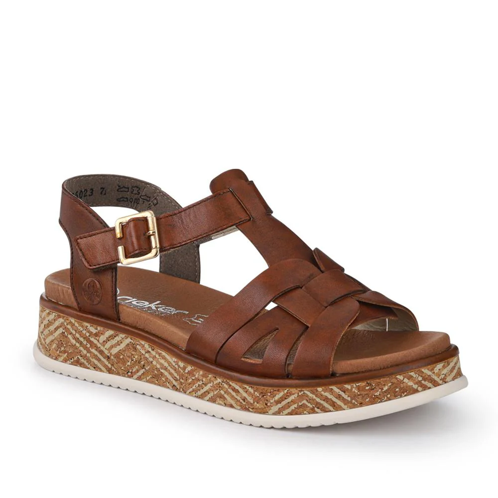 Leather Buckle-Up Sandals - RKR41540 / 327 289 - Image 2