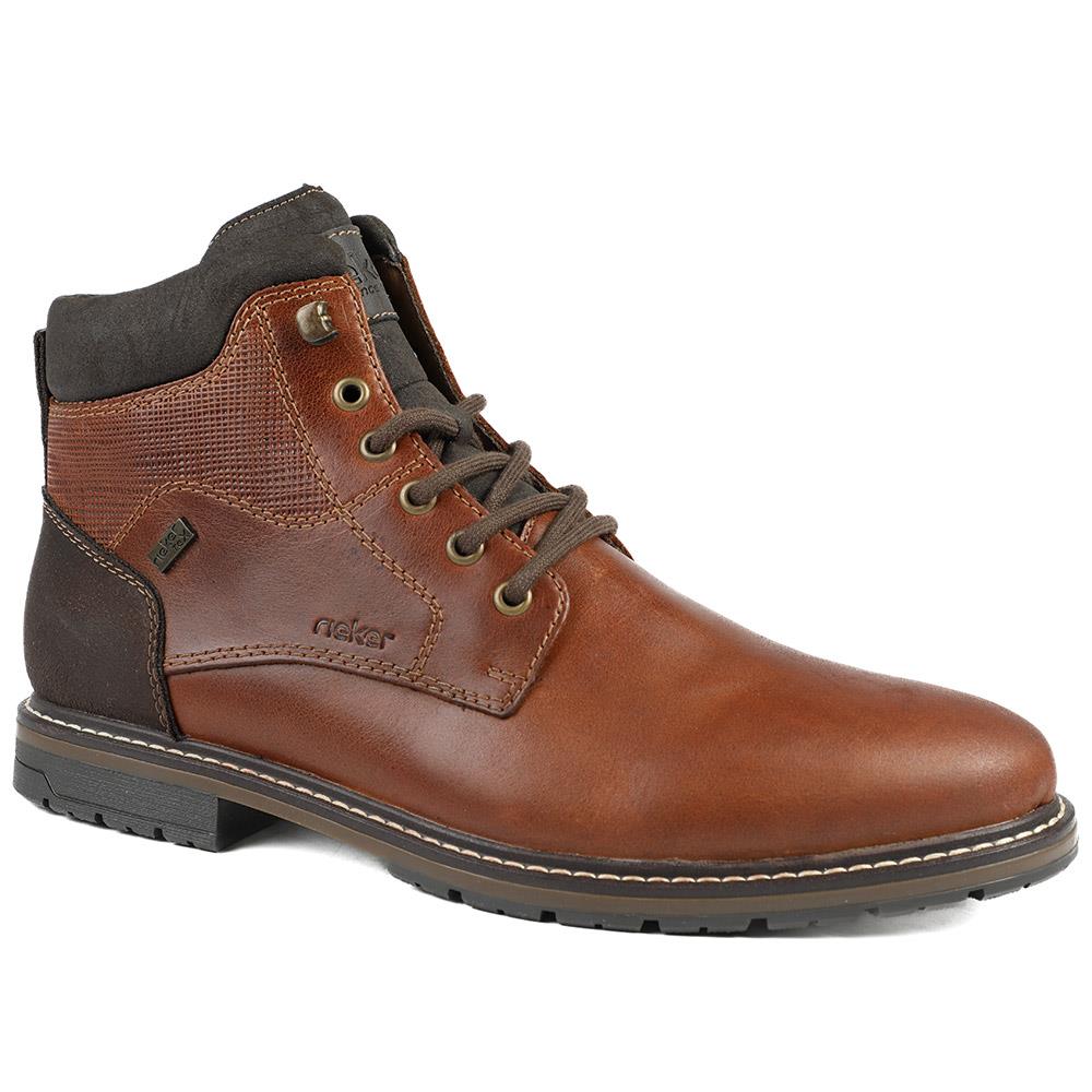 Leather Casual Lace-Up Boots - RKR40514 / 325 911 - Tan