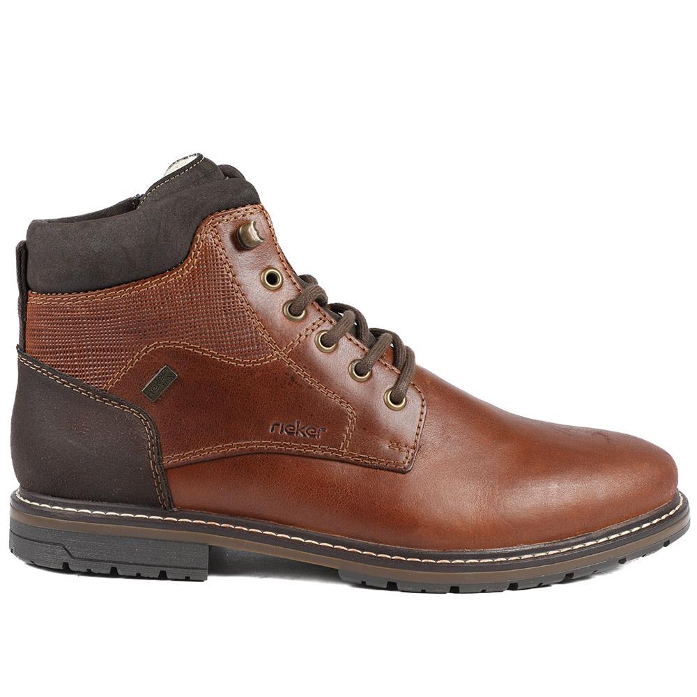 Leather Casual Lace-Up Boots - RKR40514 / 325 911 - Tan - Image 2