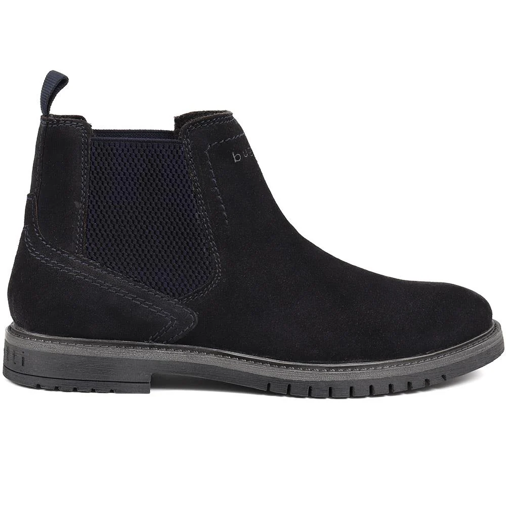 Leather Chelsea Boots - BUG38508 / 324 041 - Navy Suede - Image 2