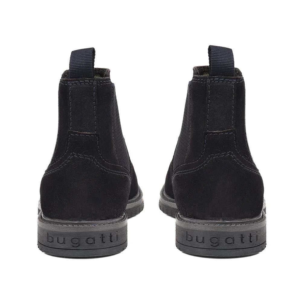 Leather Chelsea Boots - BUG38508 / 324 041 - Navy Suede - Image 3