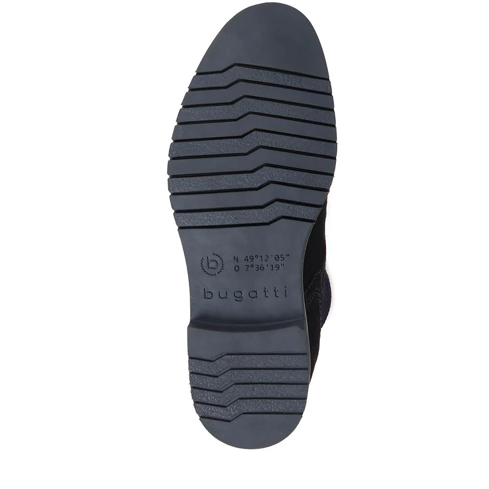 Leather Chelsea Boots - BUG38508 / 324 041 - Navy Suede - Image 4