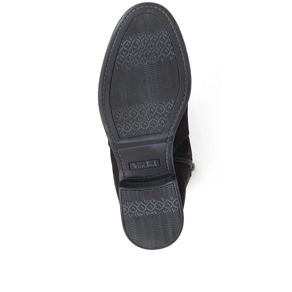 Leather Chelsea Boots - VAN36509 / 323 874 - Black Nubuck - Image 5