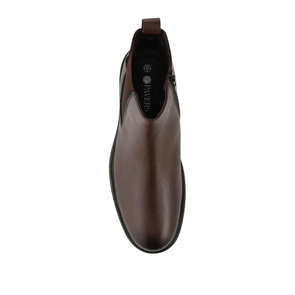 Smart Leather Chelsea Boots - JFOOT42030 / 328 339 - Brown - Image 4