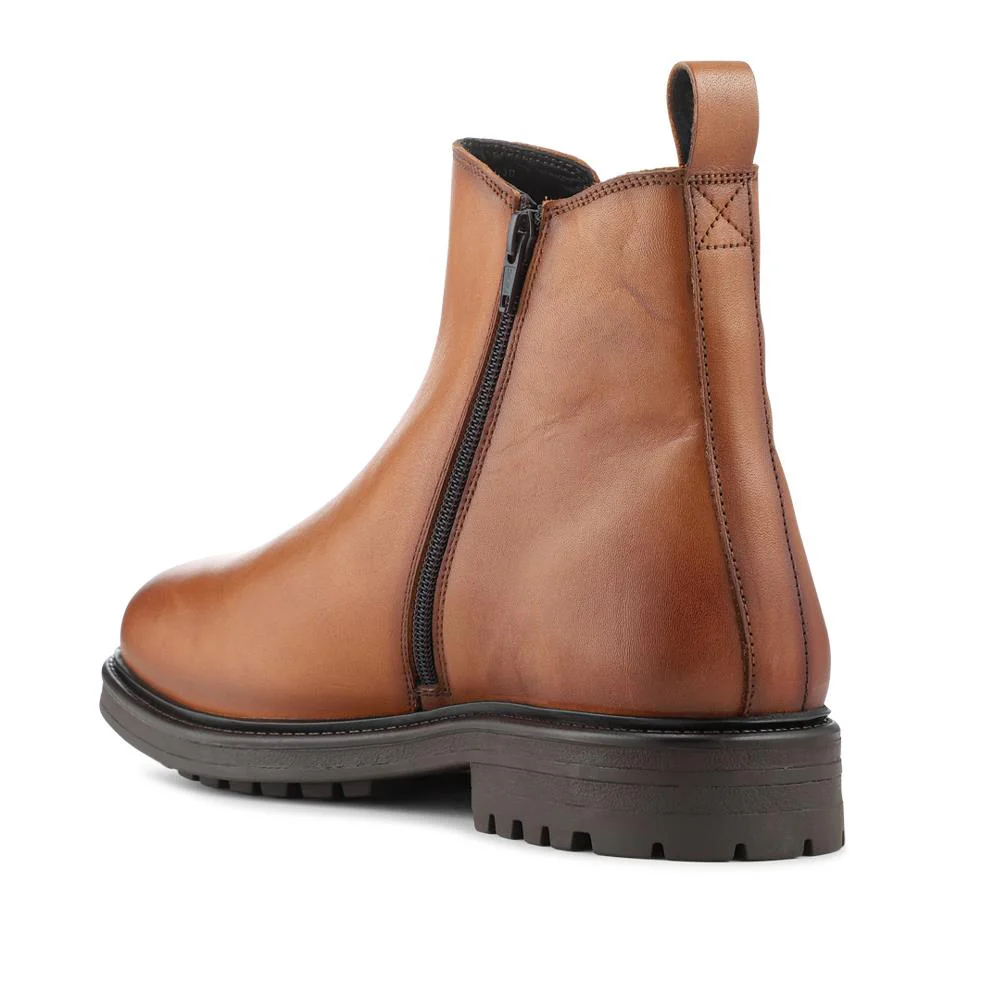 Smart Leather Chelsea Boots - JFOOT42030 / 328 339 - Tan - Image 3