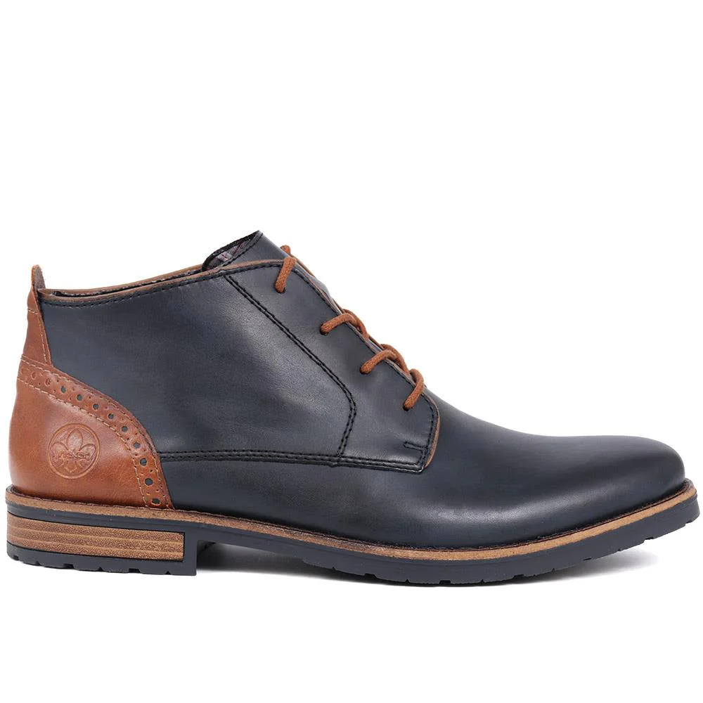Leather Chukka Boots - RKR36532 / 322 994 - Navy - Image 2