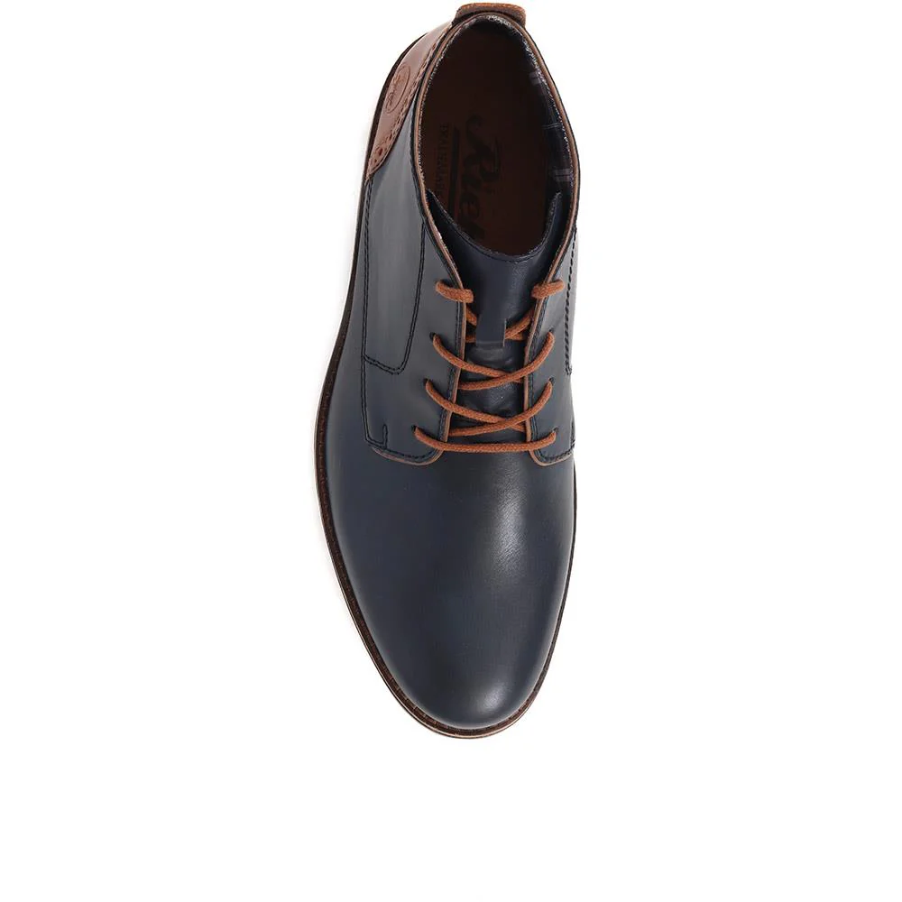 Leather Chukka Boots - RKR36532 / 322 994 - Navy - Image 5