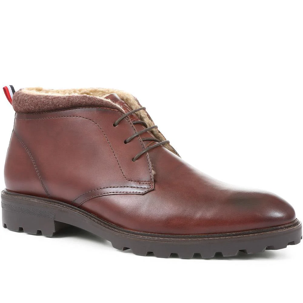 Leather Chukka Boots - RNB36013 / 322 749 - Dark Brown