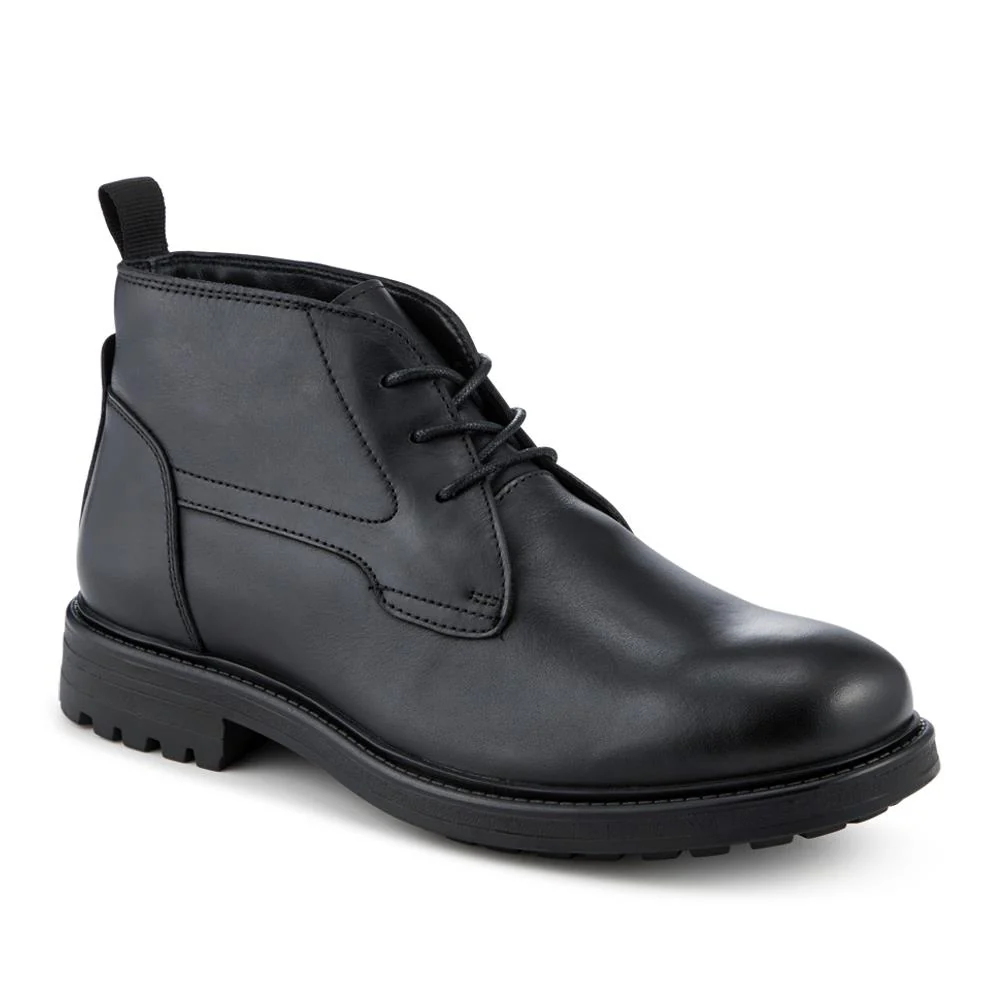 Smart Premium Leather Chukka Boots - JFOOT42027 / 328 338 - Black