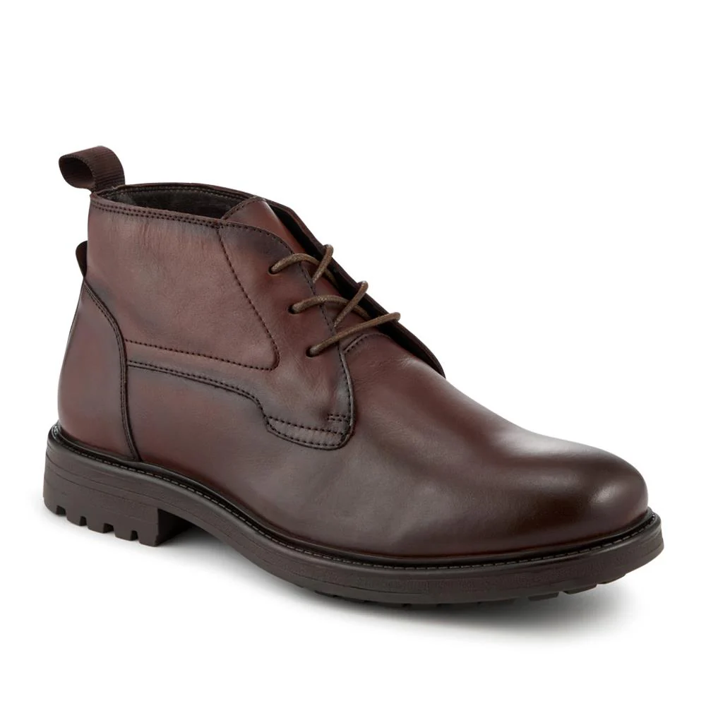 Smart Premium Leather Chukka Boots - JFOOT42027 / 328 338 - Brown