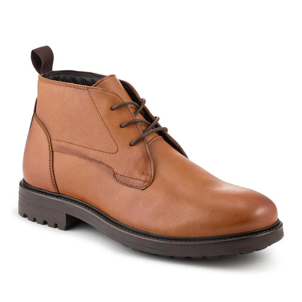 Leather Chukka Boots With Grippy Sole - JFOOT42027 / 328 338 - Image 3