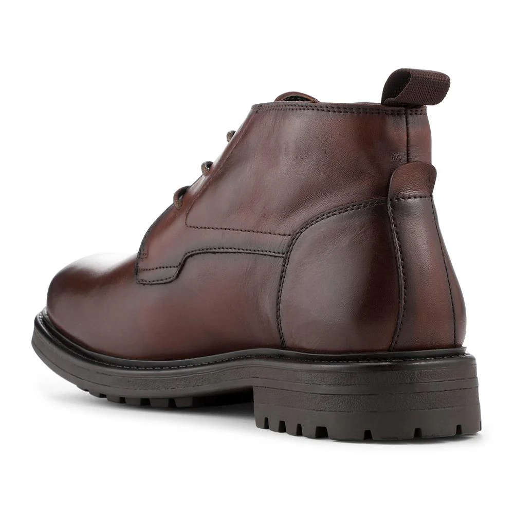 Smart Premium Leather Chukka Boots - JFOOT42027 / 328 338 - Brown - Image 3