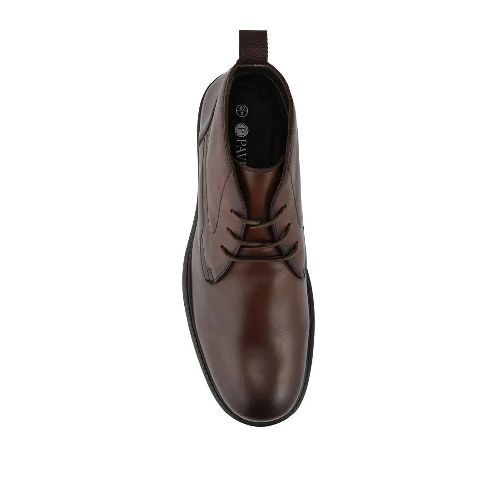 Smart Premium Leather Chukka Boots - JFOOT42027 / 328 338 - Brown - Image 4