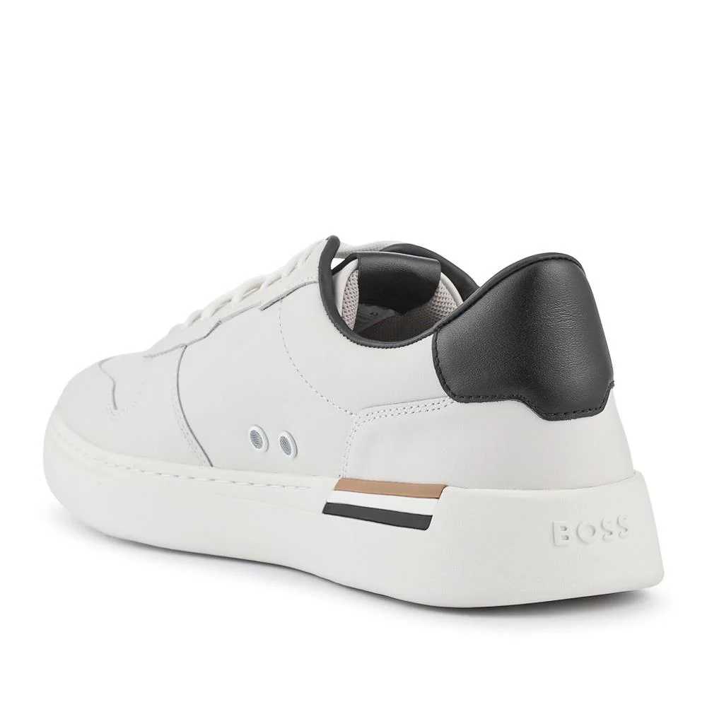 Leather Cupsole Trainers - HUGO41505 / 327 625 - White - Image 3