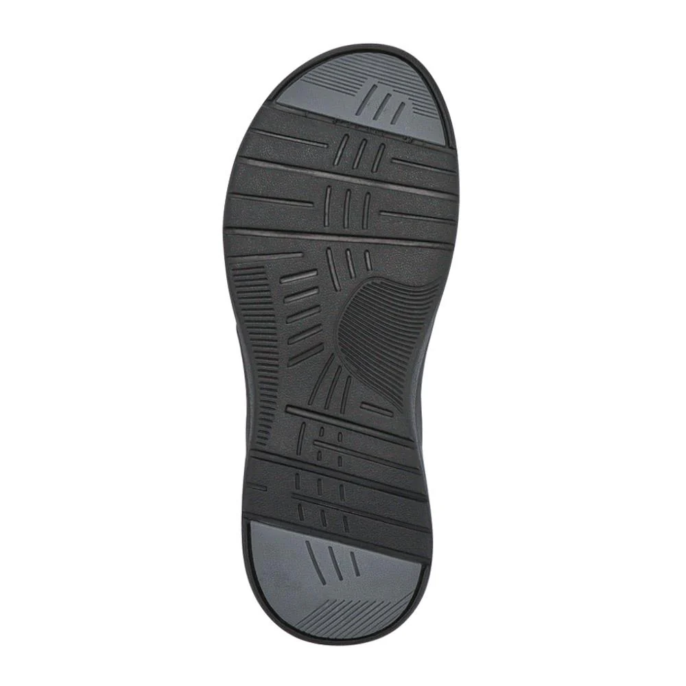 Leather Cushioned Toe Post Sandals - AATRA41008 / 326 943 - Black - Image 5