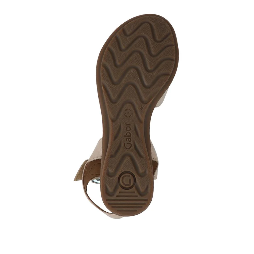 Marion Gabor Leather Dual-Fasten Sandals - GAB41527 / 327 034 - Beige - Image 4