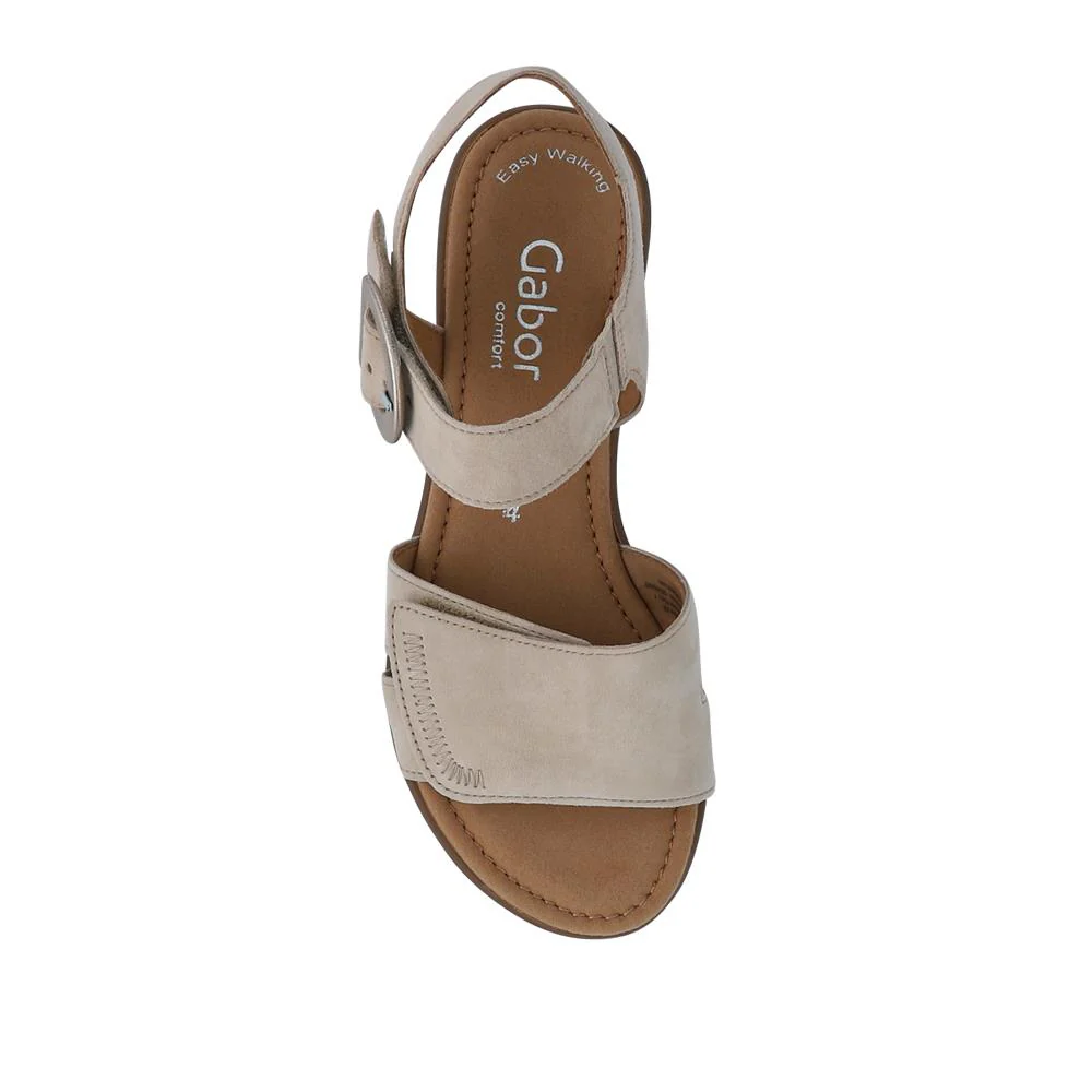 Marion Gabor Leather Dual-Fasten Sandals - GAB41527 / 327 034 - Beige - Image 6