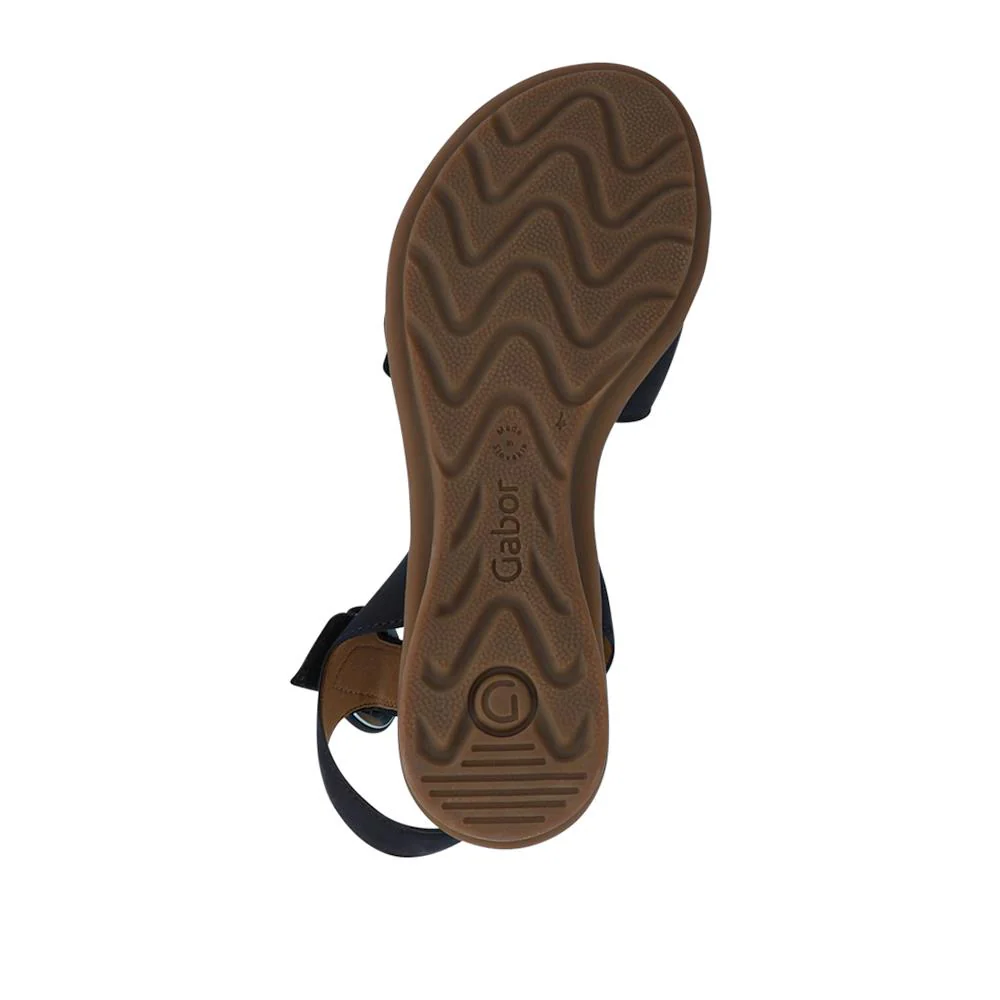 Marion Gabor Leather Dual-Fasten Sandals - GAB41527 / 327 034 - Navy - Image 4