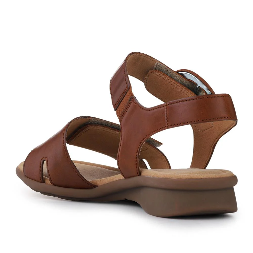 Marion Gabor Leather Dual-Fasten Sandals - GAB41527 / 327 034 - Tan - Image 3