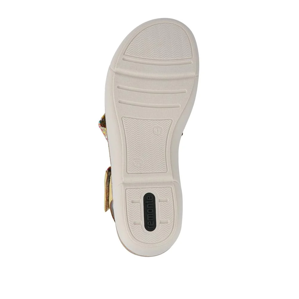 Leather Dual-Fastening Sandals - DRS41513 / 327 092 - Yellow - Image 6