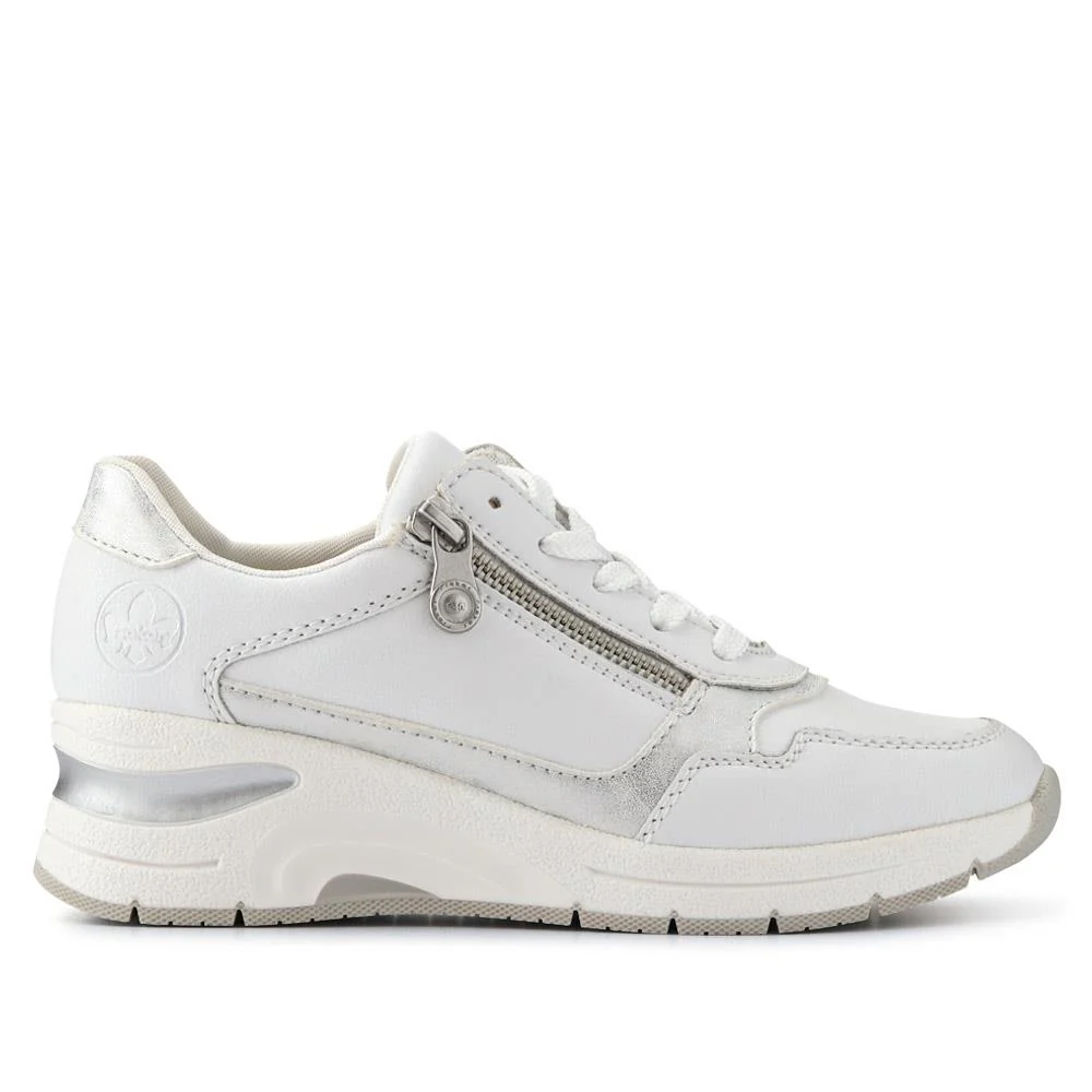 Leather Dual-Fastening Trainers - RKR41519 / 326 839 - White - Image 2