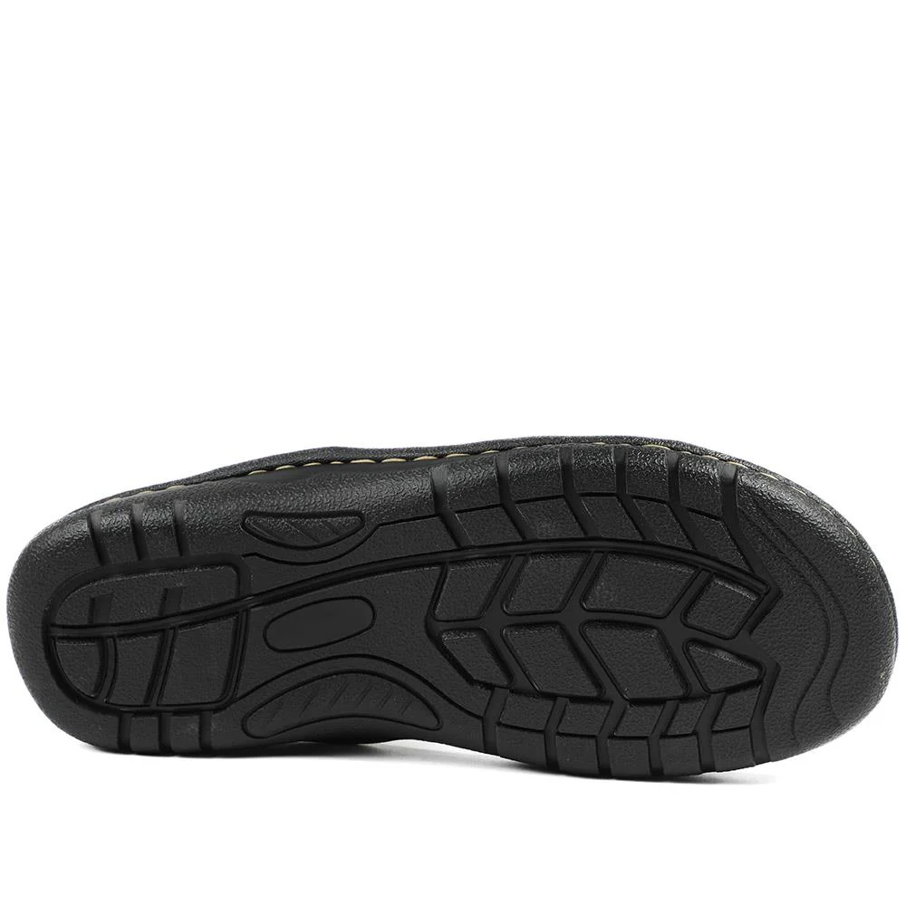 Leather Dual Fit Sandals - AATRA43006 / 328 929 - Dark Brown - Image 6