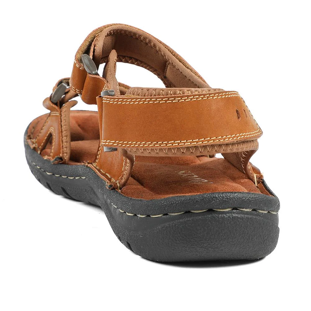Leather Dual Fit Sandals - AATRA43006 / 328 929 - Tan - Image 4