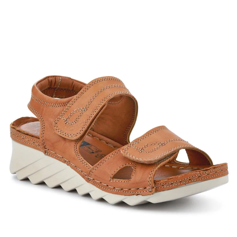 Leather Dual Touch-Fasten Sandals - HAK41012 / 327 452 - Image 3