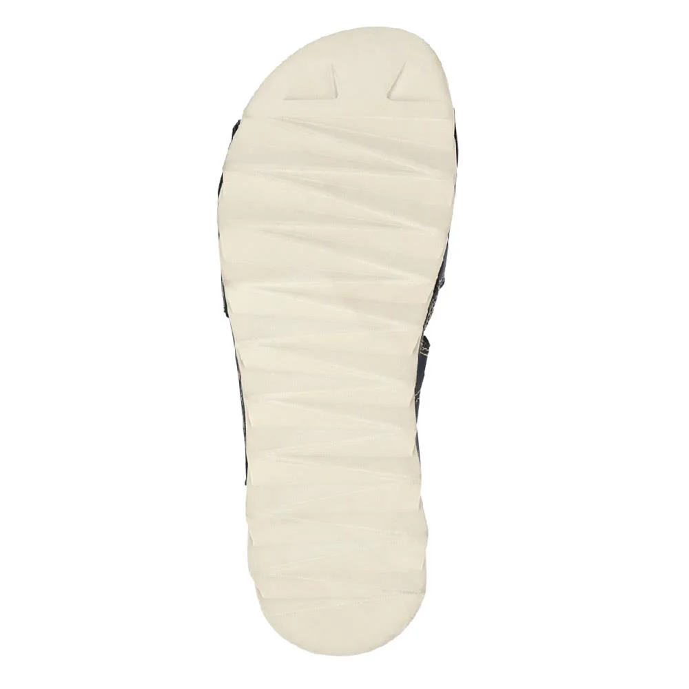 Leather Dual Touch-Fasten Sandals - HAK41012 / 327 452 - Navy - Image 5