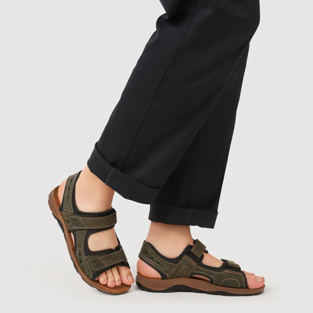 Dual Touch-Fasten Sandals - INB41012 / 326 993 - Khaki - Image 5