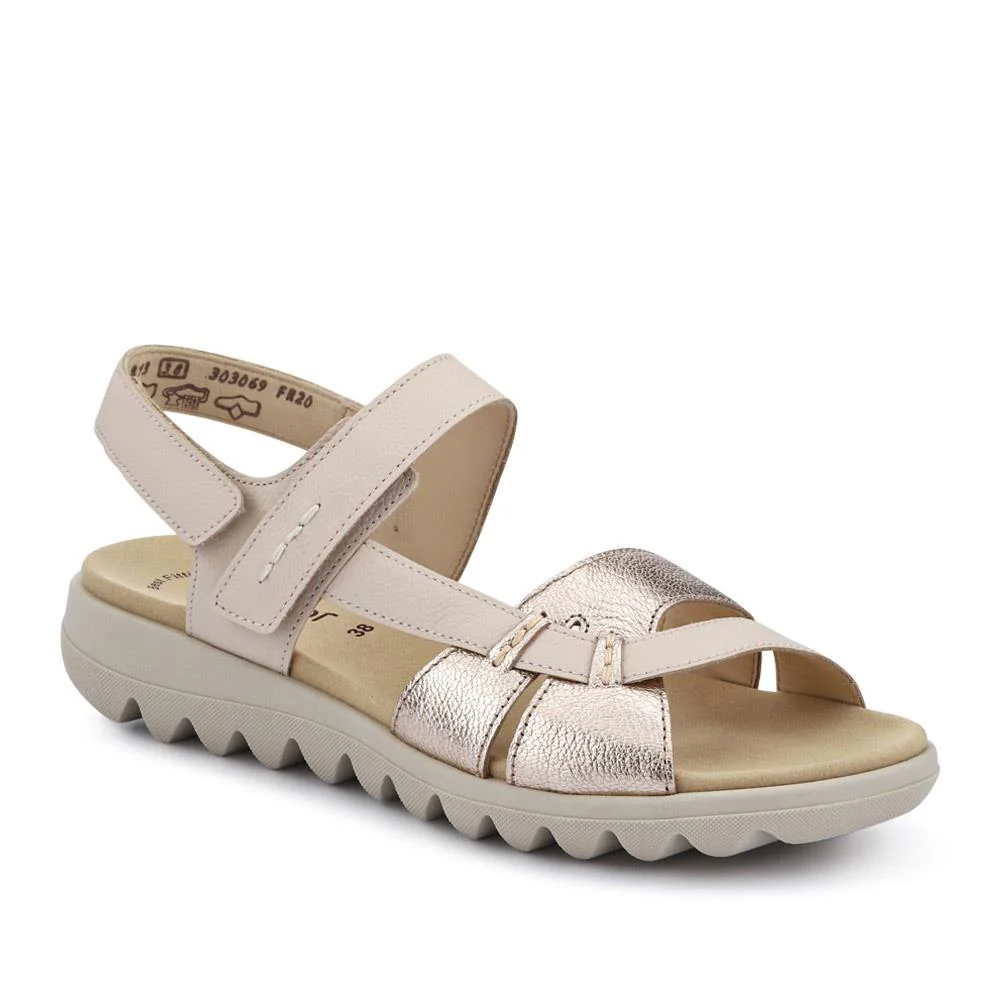 Leather Dual Touch-Fastening Sandals - GAB41526 / 327 033