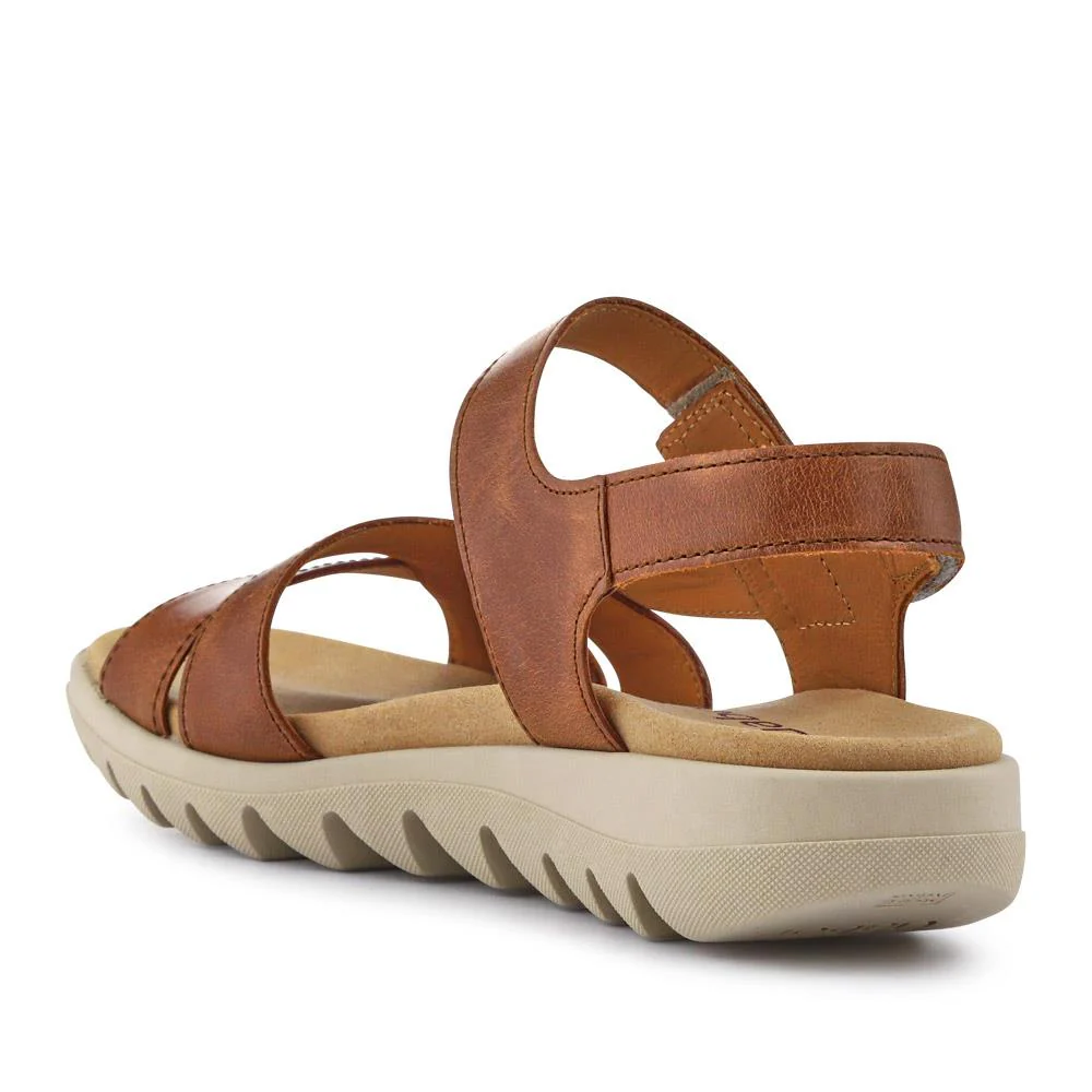 Chang Leather Dual Touch Fastening Sandals - GAB41526 / 327 033 - Tan - Image 3