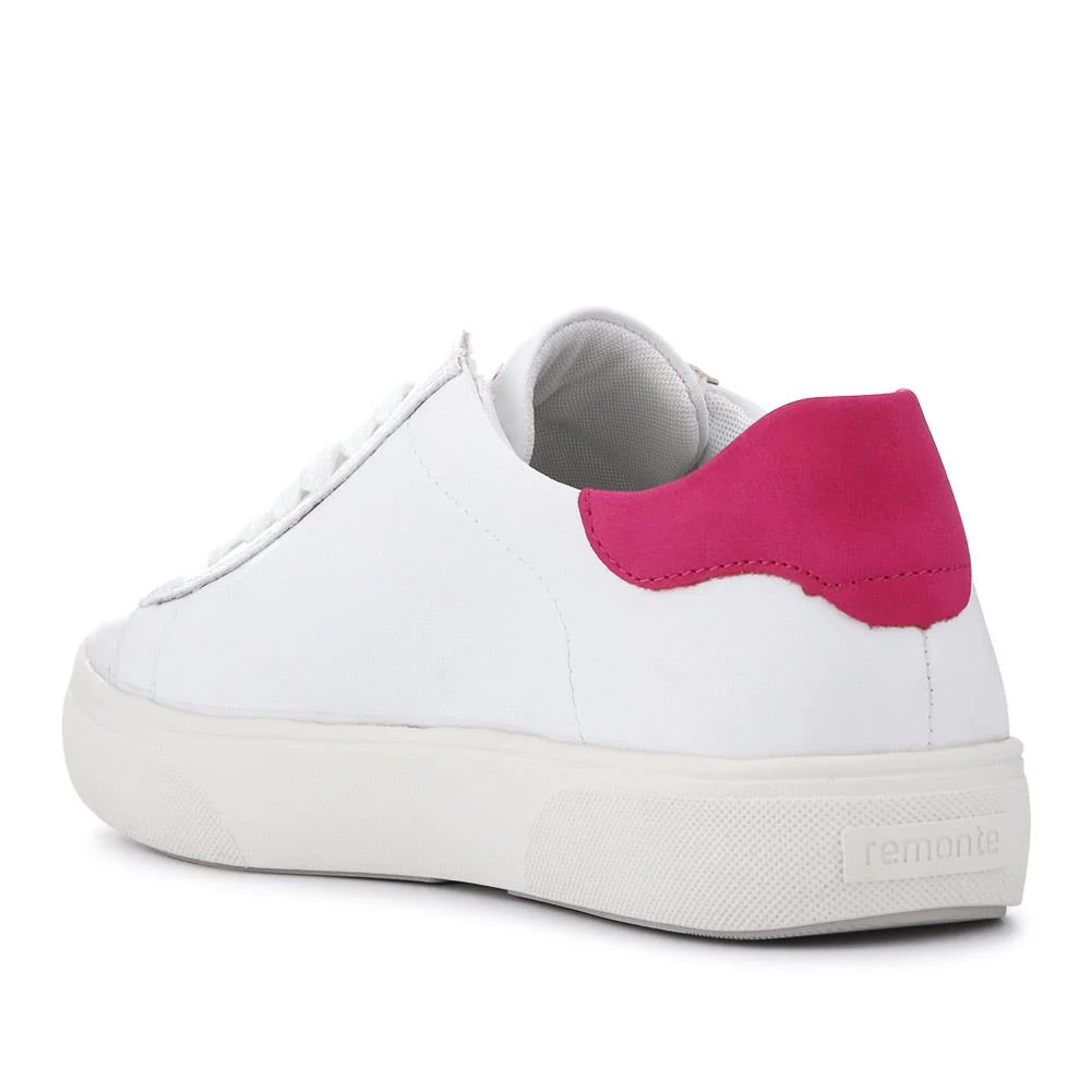 Leather Floral Patterned Trainers - DRS41504 / 326 858 - White Multi - Image 3