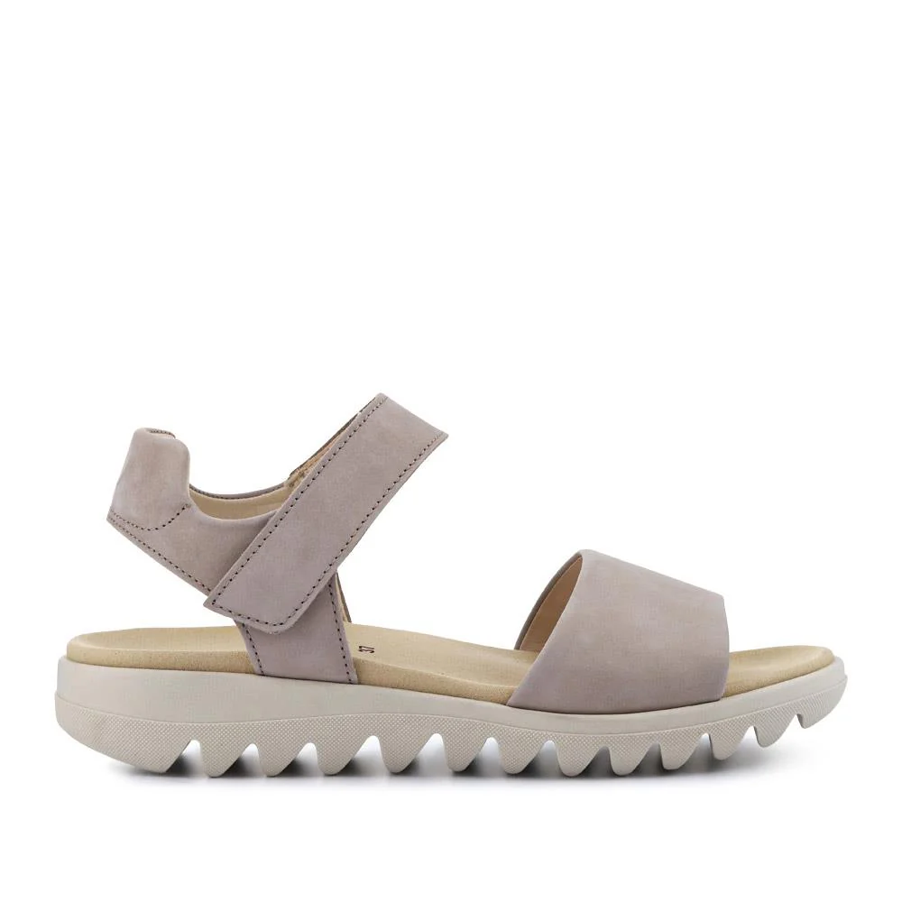 Chiffon Gabor Leather Touch Fasten Sandals - GAB41525 / 327 031 - Taupe - Image 2