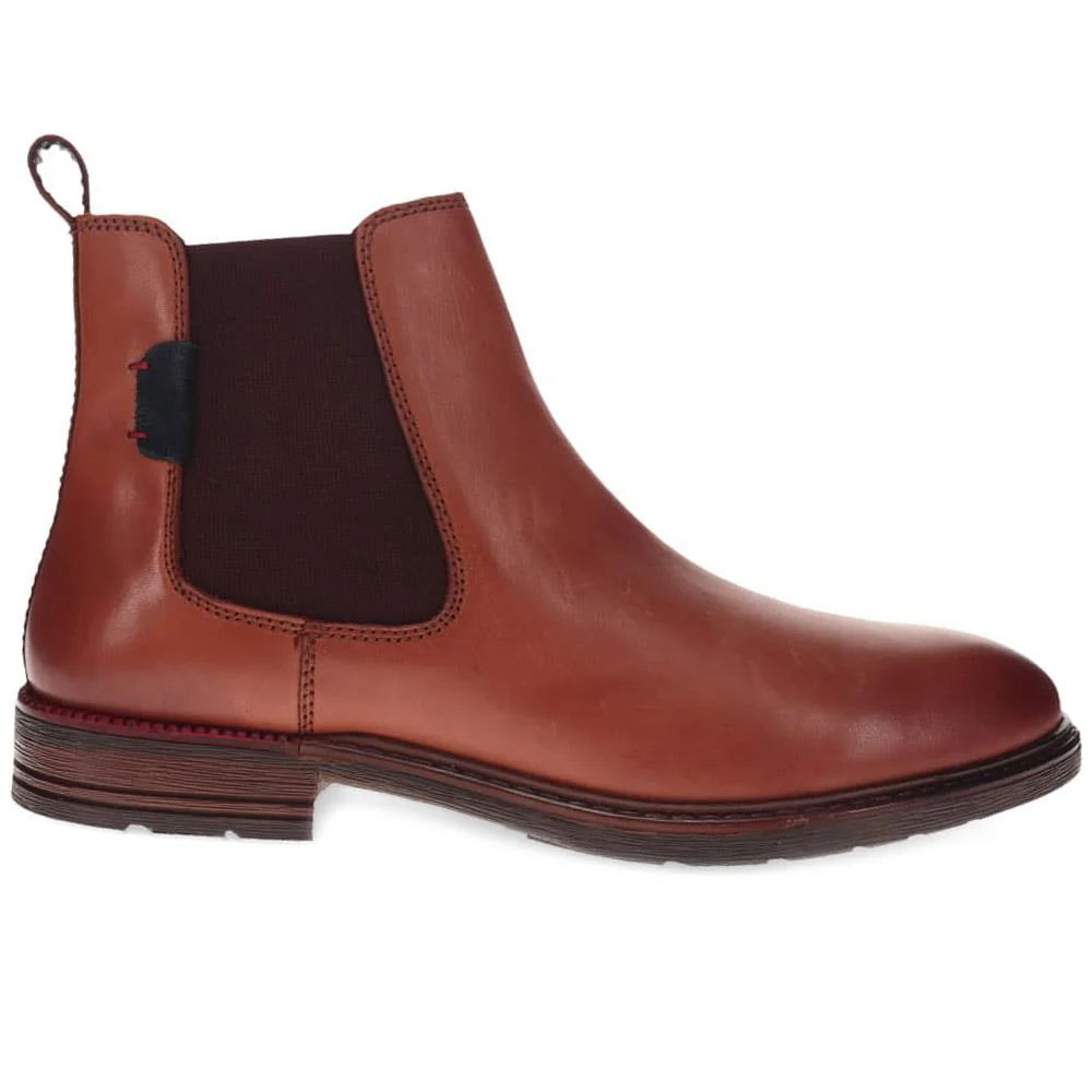 Leather Heeled Ankle Boots - JFOOT40019 / 325 874 - Brown - Image 2