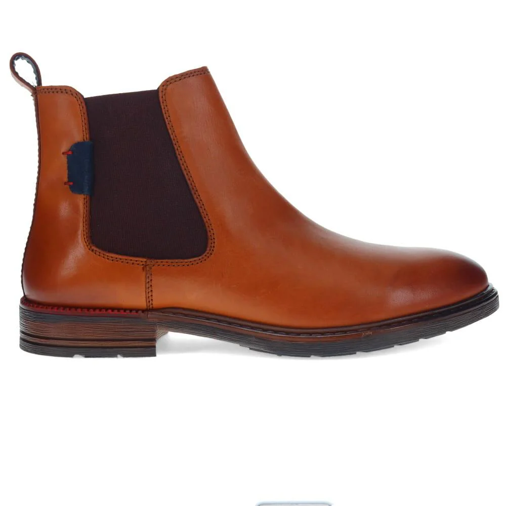 Leather Heeled Ankle Boots - JFOOT40019 / 325 874 - Cognac - Image 2