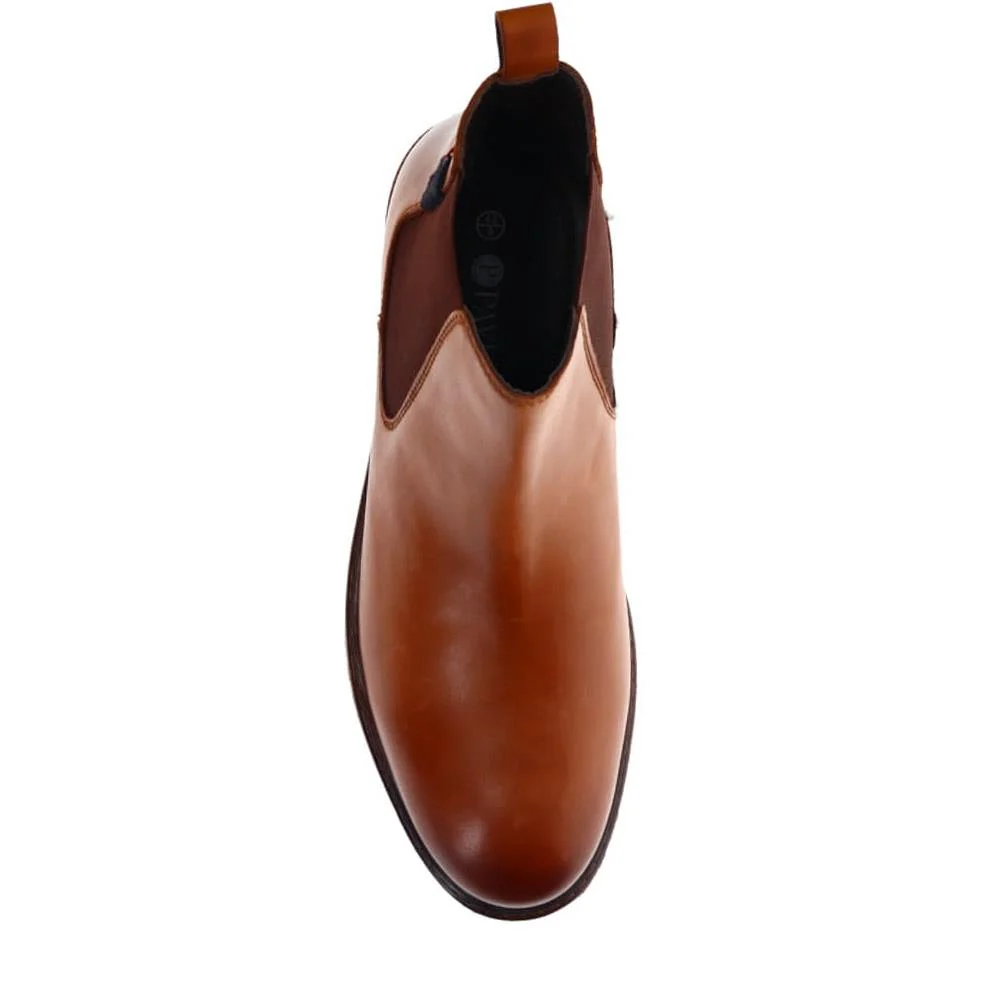 Leather Heeled Ankle Boots - JFOOT40019 / 325 874 - Cognac - Image 5