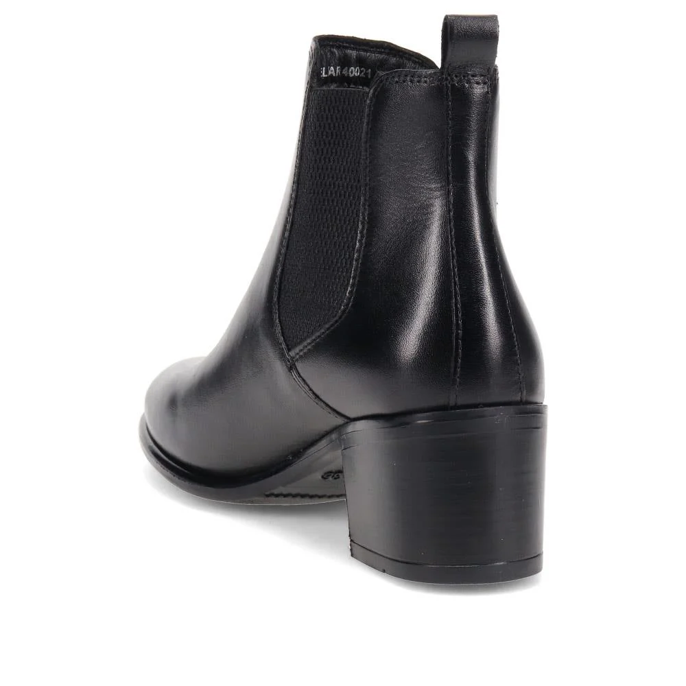 Leather Heeled Chelsea Boots - BELITAR40021 / 326 124 - Black - Image 3