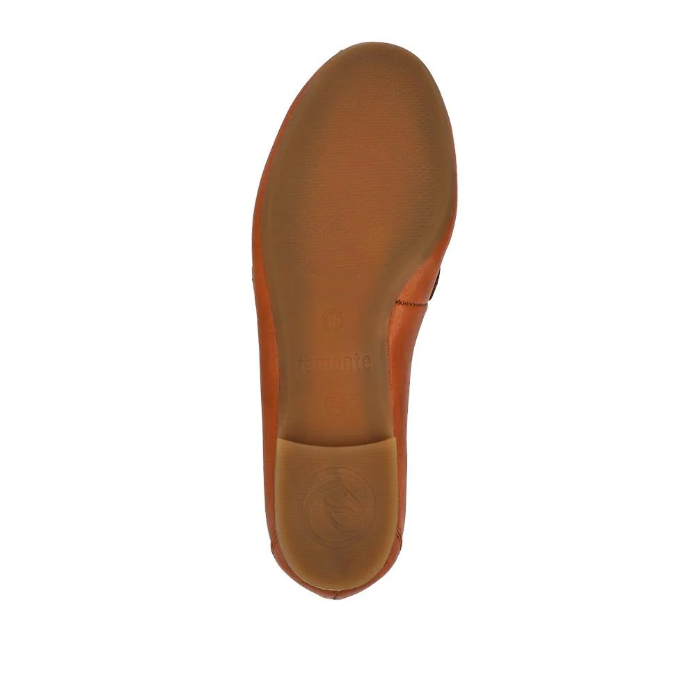 Leather Heeled Loafers - DRS41501 / 326 855 - Tan - Image 5
