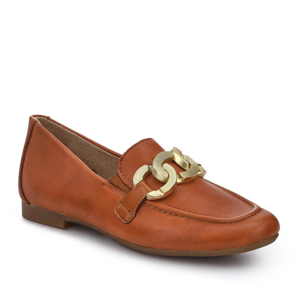 Leather Heeled Loafers - DRS41501 / 326 855 - Image 2
