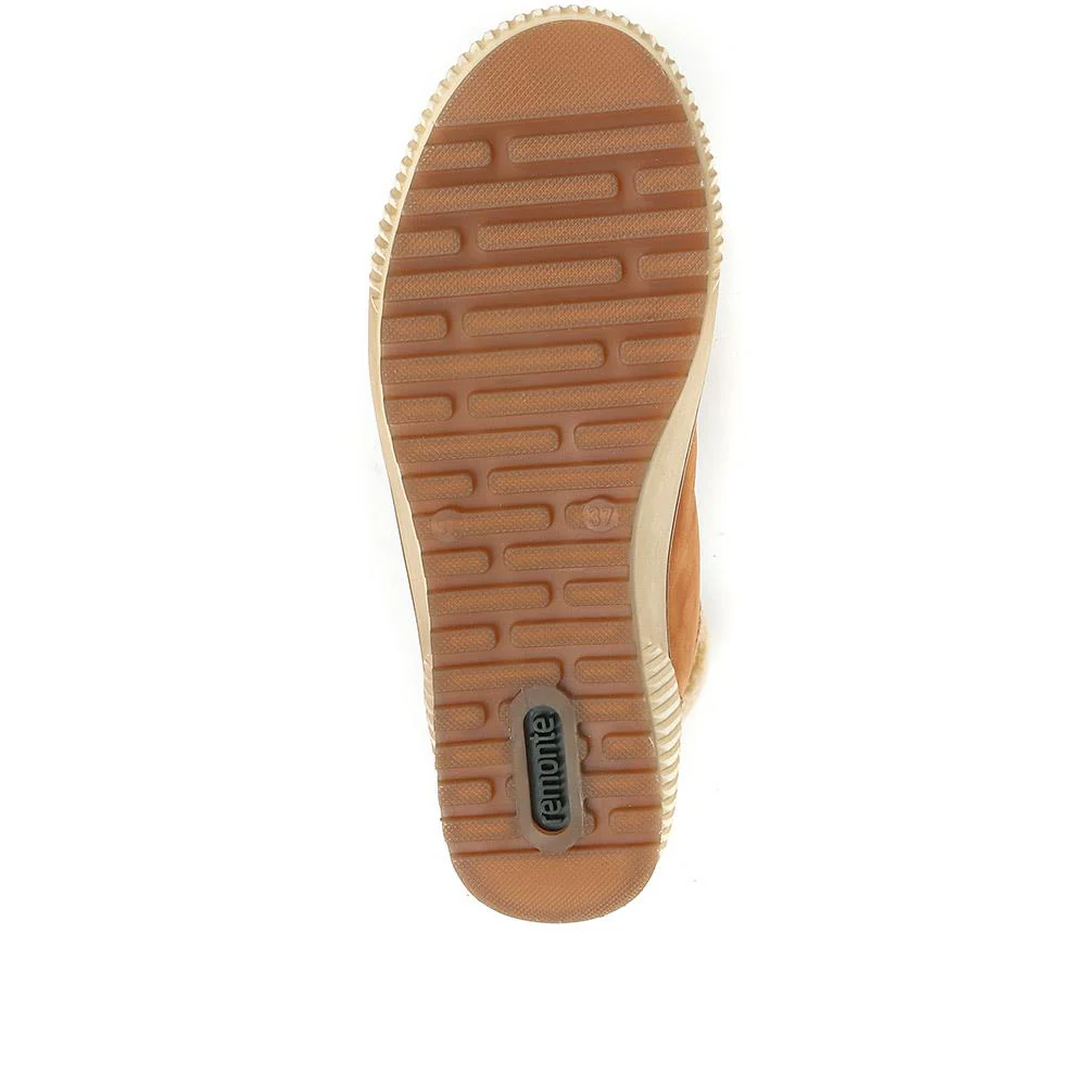 Leather High-Top Trainers - DRS34519 / 320 774 - Tan - Image 5