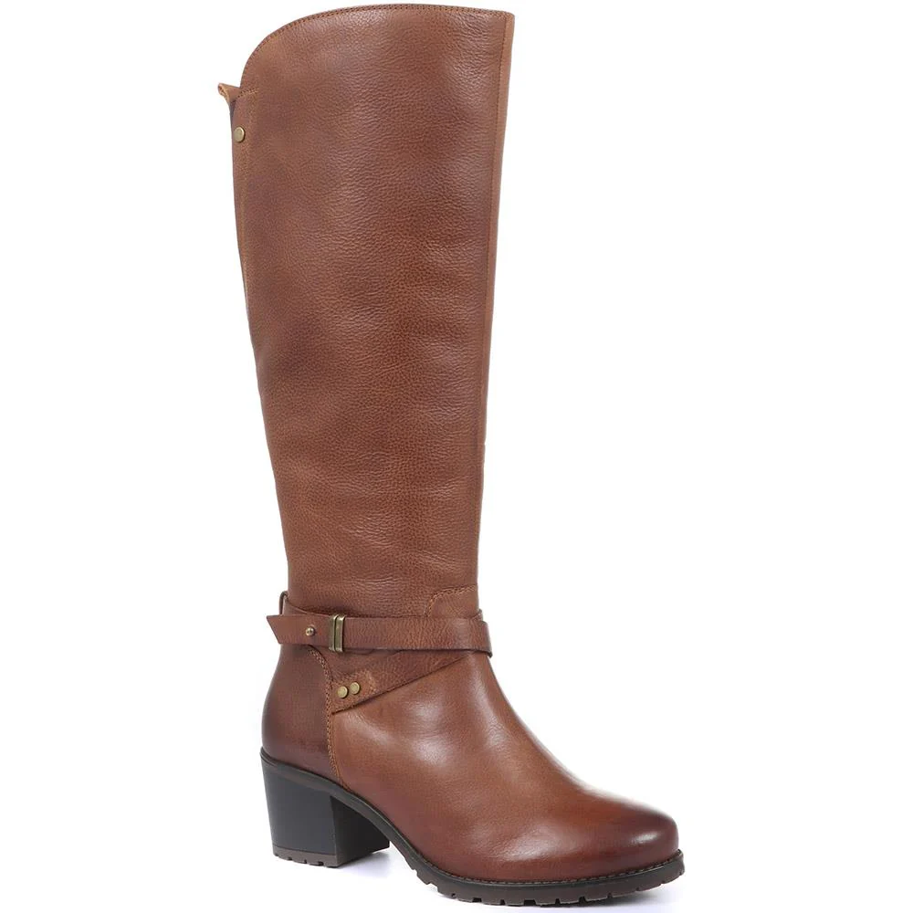 Leather Knee High Boot - CENTR30053 / 315 964