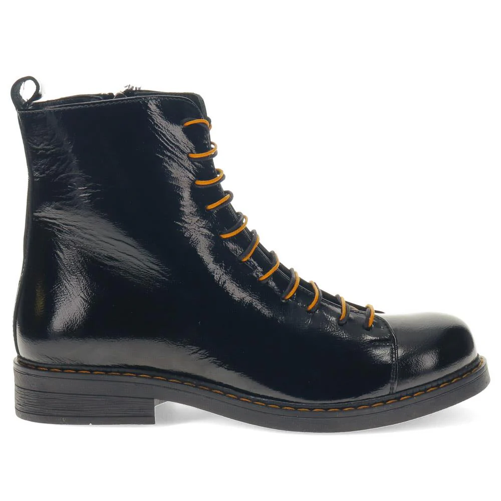 Leather Lace-Up Ankle Boots - META40003 / 326 418 - Black - Image 2
