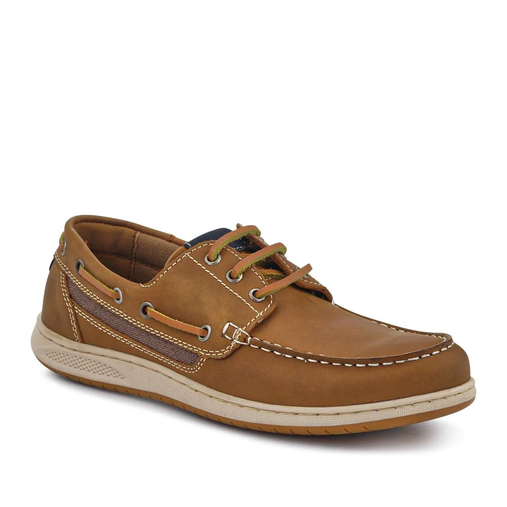 Leather Lace-Up Boat Shoes - SHAFI41001 / 327 096 - Image 2