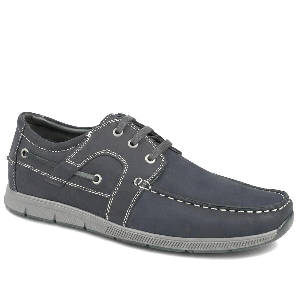 Leather Lace Up Boat Shoes - SHAFI43001 / 329 319