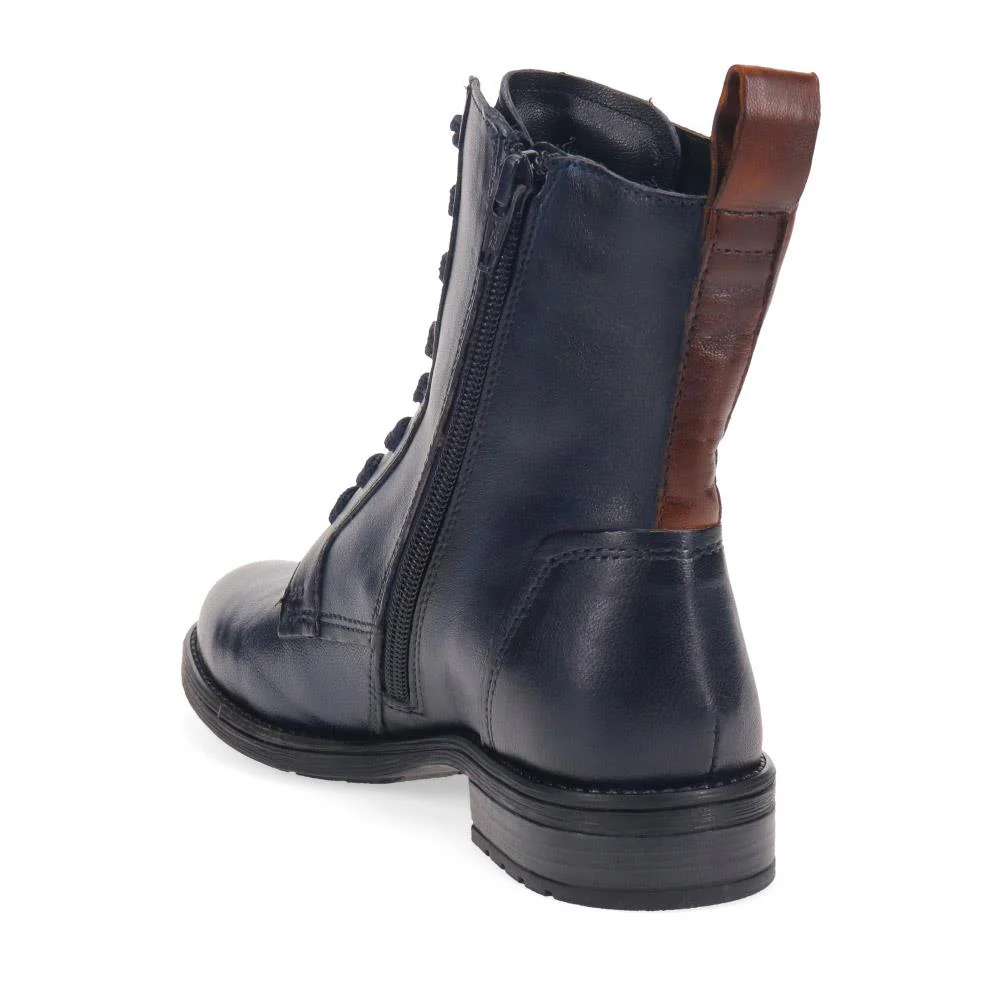 Leather Lace-Up Boots - BUG40515 / 325 719 - Blue - Image 3
