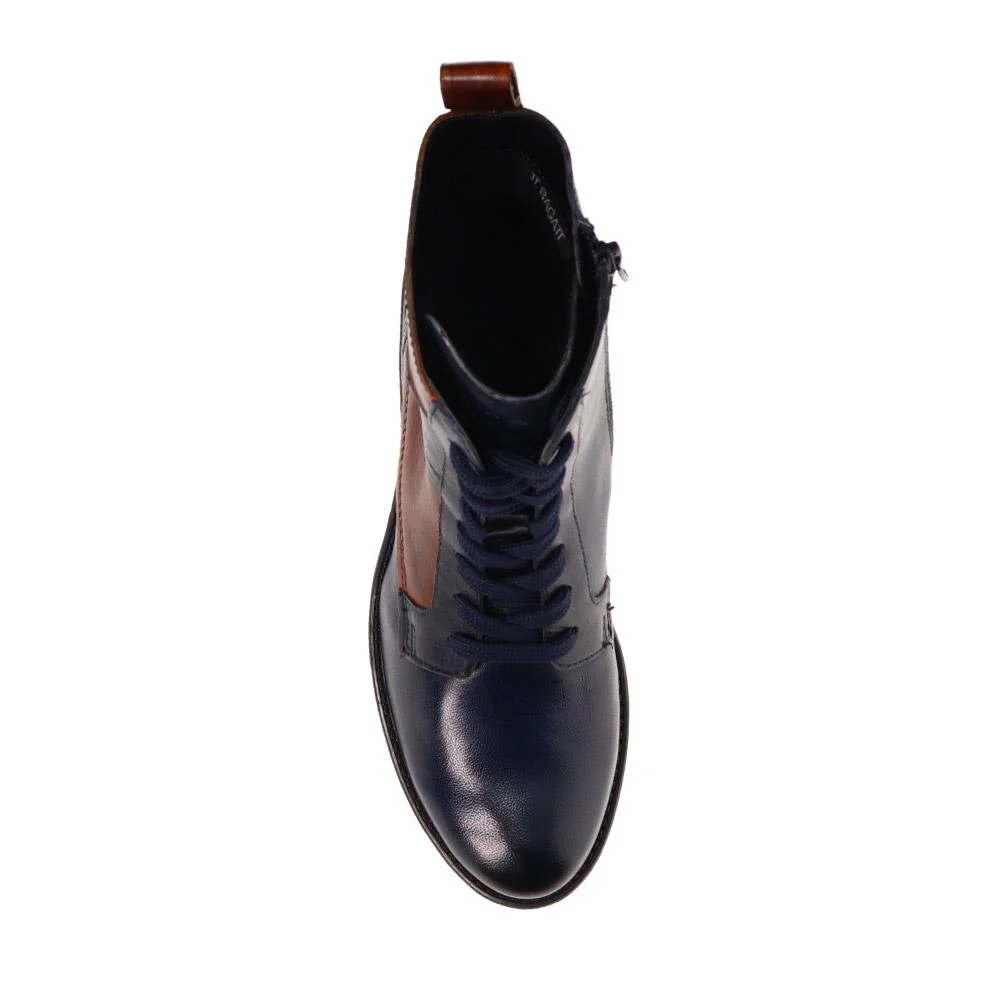 Leather Lace-Up Boots - BUG40515 / 325 719 - Blue - Image 4