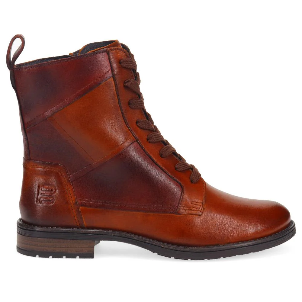 Leather Lace-Up Boots - BUG40515 / 325 719 - Cognac - Image 2