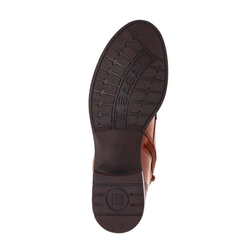 Leather Lace-Up Boots - BUG40515 / 325 719 - Cognac - Image 4